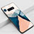 Samsung Galaxy S10e用ハイブリットバンパーケース プラスチック パターン 鏡面 カバー S02 サムスン オレンジ