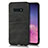 Samsung Galaxy S10e用ケース 高級感 手触り良いレザー柄 R02 サムスン ブラック