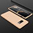 Samsung Galaxy S10e用ハードケース プラスチック 質感もマット 前面と背面 360度 フルカバー P01 サムスン ゴールド
