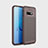 Samsung Galaxy S10e用シリコンケース ソフトタッチラバー ツイル カバー サムスン ブラウン
