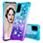Samsung Galaxy S20 5G用シリコンケース ソフトタッチラバー ブリンブリン カバー S02 サムスン ブルー