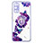 Samsung Galaxy S20 5G用シリコンケース ソフトタッチラバー バタフライ パターン カバー アンド指輪 Y01X サムスン パープル