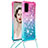 Samsung Galaxy S20 5G用シリコンケース ソフトタッチラバー ブリンブリン カバー 携帯ストラップ S01 サムスン ピンク