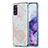 Samsung Galaxy S20 5G用シリコンケース ソフトタッチラバー バタフライ パターン カバー Y01B サムスン ピンク