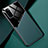 Samsung Galaxy S20 5G用シリコンケース ソフトタッチラバー レザー柄 アンドマグネット式 サムスン グリーン