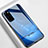 Samsung Galaxy S20 5G用ハイブリットバンパーケース プラスチック パターン 鏡面 カバー M01 サムスン ネイビー