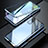 Samsung Galaxy S20 5G用ケース 高級感 手触り良い アルミメタル 製の金属製 360度 フルカバーバンパー 鏡面 カバー T01 サムスン ネイビー
