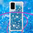 Samsung Galaxy S20 5G用シリコンケース ソフトタッチラバー ブリンブリン カバー 携帯ストラップ S03 サムスン 