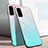 Samsung Galaxy S20 5G用ハイブリットバンパーケース プラスチック 鏡面 虹 グラデーション 勾配色 カバー サムスン 