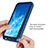 Samsung Galaxy S20 5G用360度 フルカバー ハイブリットバンパーケース クリア透明 プラスチック カバー ZJ1 サムスン 