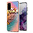 Samsung Galaxy S20用シリコンケース ソフトタッチラバー バタフライ パターン カバー Y03B サムスン マルチカラー