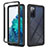 Samsung Galaxy S20 FE (2022) 5G用360度 フルカバー ハイブリットバンパーケース クリア透明 プラスチック カバー ZJ3 サムスン ブラック