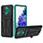 Samsung Galaxy S20 Lite 5G用ハイブリットバンパーケース スタンド プラスチック 兼シリコーン カバー YF1 サムスン グリーン