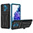 Samsung Galaxy S20 Lite 5G用ハイブリットバンパーケース スタンド プラスチック 兼シリコーン カバー YF1 サムスン ネイビー