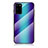 Samsung Galaxy S20 Plus 5G用ハイブリットバンパーケース プラスチック 鏡面 虹 グラデーション 勾配色 カバー LS2 サムスン ネイビー