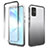 Samsung Galaxy S20 Plus 5G用前面と背面 360度 フルカバー 極薄ソフトケース シリコンケース 耐衝撃 全面保護 バンパー 勾配色 透明 サムスン ダークグレー