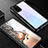 Samsung Galaxy S20 Plus 5G用360度 フルカバーハイブリットバンパーケース クリア透明 プラスチック 鏡面 サムスン ブラック