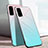 Samsung Galaxy S20 Plus 5G用ハイブリットバンパーケース プラスチック 鏡面 虹 グラデーション 勾配色 カバー サムスン 