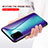 Samsung Galaxy S20 Plus 5G用ハイブリットバンパーケース プラスチック 鏡面 虹 グラデーション 勾配色 カバー LS2 サムスン 