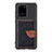 Samsung Galaxy S20 Ultra 5G用極薄ソフトケース シリコンケース 耐衝撃 全面保護 マグネット式 バンパー S06D サムスン ブラック