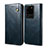 Samsung Galaxy S20 Ultra 5G用手帳型 レザーケース スタンド カバー B01S サムスン ネイビー