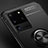 Samsung Galaxy S20 Ultra 5G用極薄ソフトケース シリコンケース 耐衝撃 全面保護 アンド指輪 マグネット式 バンパー T01 サムスン 