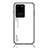 Samsung Galaxy S20 Ultra用ハイブリットバンパーケース プラスチック 鏡面 虹 グラデーション 勾配色 カバー LS1 サムスン ホワイト