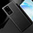 Samsung Galaxy S20 Ultra用ケース 高級感 手触り良いレザー柄 R01 サムスン ブラック