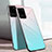 Samsung Galaxy S20 Ultra用ハイブリットバンパーケース プラスチック 鏡面 カバー T01 サムスン シアン