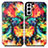 Samsung Galaxy S21 5G用手帳型 レザーケース スタンド パターン カバー S02D サムスン マルチカラー