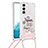 Samsung Galaxy S21 5G用シリコンケース ソフトタッチラバー バタフライ パターン カバー Y02B サムスン ピンク