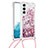 Samsung Galaxy S21 5G用シリコンケース ソフトタッチラバー バタフライ パターン カバー Y03B サムスン ローズゴールド