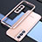 Samsung Galaxy S21 5G用ケース 高級感 手触り良い アルミメタル 製の金属製 バンパー カバー A02 サムスン ローズゴールド
