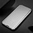 Samsung Galaxy S21 5G用手帳型 レザーケース スタンド 鏡面 カバー H01 サムスン シルバー