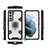 Samsung Galaxy S21 5G用ハイブリットバンパーケース プラスチック アンド指輪 マグネット式 S07 サムスン ホワイト
