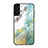Samsung Galaxy S21 5G用ハイブリットバンパーケース プラスチック 鏡面 カバー サムスン ライトグリーン