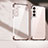 Samsung Galaxy S21 5G用極薄ソフトケース シリコンケース 耐衝撃 全面保護 クリア透明 H05 サムスン ローズゴールド