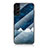 Samsung Galaxy S21 5G用ハイブリットバンパーケース プラスチック 星空 鏡面 カバー サムスン ネイビー