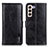 Samsung Galaxy S21 5G用手帳型 レザーケース スタンド カバー M11L サムスン ブラック