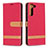 Samsung Galaxy S21 5G用手帳型 レザーケース スタンド カバー B11F サムスン レッド
