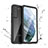 Samsung Galaxy S21 5G用完全防水ケース ハイブリットバンパーカバー 高級感 手触り良い 360度 サムスン ブラック