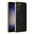 Samsung Galaxy S21 5G用ケース 高級感 手触り良いレザー柄 AC2 サムスン ブラック
