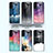 Samsung Galaxy S21 5G用ハイブリットバンパーケース プラスチック 星空 鏡面 カバー サムスン 