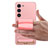 Samsung Galaxy S21 5G用シリコンケース ソフトタッチラバー バタフライ パターン カバー Y21B サムスン 