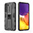 Samsung Galaxy S21 FE 5G用ハイブリットバンパーケース スタンド プラスチック 兼シリコーン カバー マグネット式 A03 サムスン 