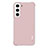 Samsung Galaxy S21 Plus 5G用シリコンケース ソフトタッチラバー レザー柄 カバー S05 サムスン ピンク