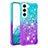 Samsung Galaxy S21 Plus 5G用極薄ソフトケース グラデーション 勾配色 クリア Y05B サムスン マルチカラー