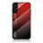 Samsung Galaxy S21 Plus 5G用ハイブリットバンパーケース プラスチック 鏡面 虹 グラデーション 勾配色 カバー M02 サムスン レッド
