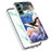 Samsung Galaxy S21 Plus 5G用シリコンケース ソフトタッチラバー バタフライ パターン カバー Y07B サムスン ブラウン