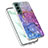 Samsung Galaxy S21 Plus 5G用シリコンケース ソフトタッチラバー バタフライ パターン カバー Y07B サムスン パープル